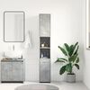 vidaXL Bathroom Cabinet Concrete Grey 30x30x183.5 cm Engineered Wood