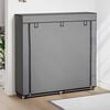 vidaXL Shoe Cabinet with Cover Grey 115x28x110 cm Fabric
