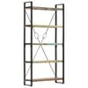 vidaXL 5-Tier Bookcase 90x30x180 cm Solid Reclaimed Wood
