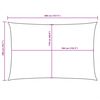 vidaXL Sunshade Sail Oxford Fabric Rectangular 2x4 m White