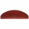 vidaXL 15 pcs Self-adhesive Stair Mats Needle Punch 65x21x4 cm Red