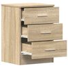 vidaXL Bedside Cabinet Sonoma Oak 38x35x56 cm Engineered Wood