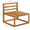 vidaXL 8 Piece Garden Lounge Set with Cushion Solid Acacia Wood