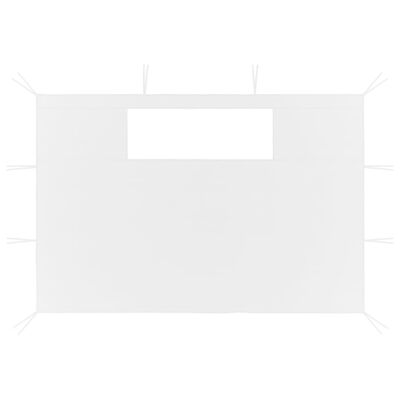 vidaXL Gazebo Sidewalls with Windows 2 pcs 4x2.1 m White 70 g/m²