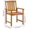vidaXL Garden Chairs with Cushions 6 pcs Solid Wood Acacia