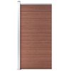 vidaXL Fence Panel WPC 95x186 cm Brown