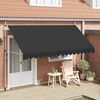 vidaXL Manual Retractable Awning 400 cm Anthracite