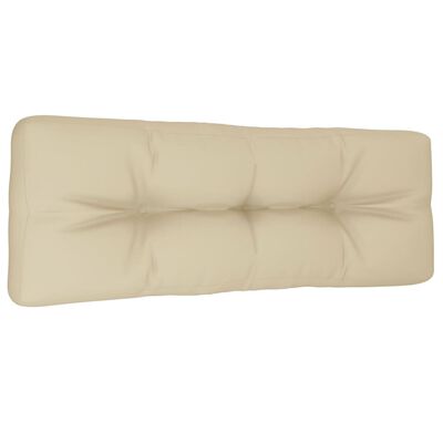 vidaXL Pallet Cushion Beige 120x40x12 cm Fabric