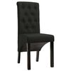 vidaXL Dining Chairs 2 pcs Black Fabric