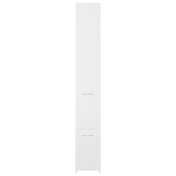 vidaXL Bathroom Cabinet White 25x26.5x170 cm Engineered Wood