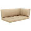 vidaXL 2-Seater Pallet Sofa&Cushions Honey Brown Impregnated Pinewood