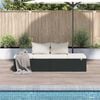 vidaXL Garden Bed Black 195x60 cm Poly Rattan
