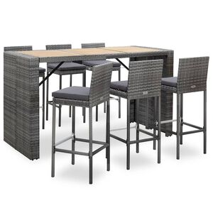 vidaXL Garden Bar Set | Grey, Anthracite
