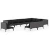 vidaXL Garden Lounge Set | Dark Grey, Black