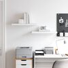 vidaXL Floating Wall Shelves 2 pcs White 60x23.5x3.8 cm MDF