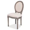 vidaXL Dining Chairs 2 pcs Cream Fabric