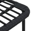 vidaXL Garden Chairs 2 pcs Poly Rattan Black