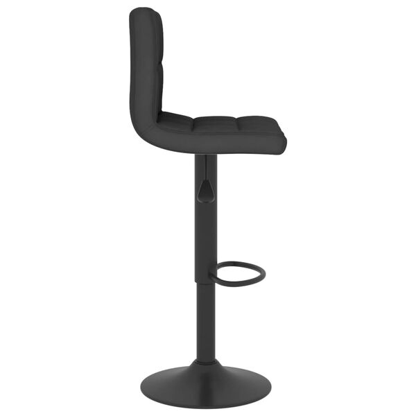 vidaXL Bar Stool Black Fabric