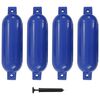 vidaXL Boat Fenders 4 pcs Blue 51x14 cm PVC