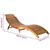 vidaXL Sun Loungers 2 pcs with Cushions Solid Acacia Wood