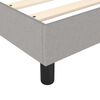 vidaXL Box Spring Bed Frame Light Grey 90x200 cm Fabric