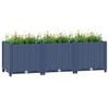 vidaXL Raised Bed | Blue grey | Polypropylene | 120x40x38 cm | Durable