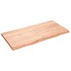 vidaXL Bathroom Countertop Light Brown 120x60x(2-4)cm Treated Solid Wood