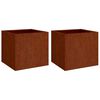vidaXL Planters 2 pcs 42x40x39 cm Corten Steel