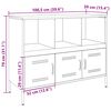 vidaXL Sideboard Black 100.5x39x79 cm Steel