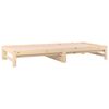 vidaXL Pull-out Day Bed without Mattress 2x(80x200) cm Solid Wood Pine