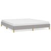 vidaXL Bed Frame without Mattress Light Grey 180x200 cm Fabric
