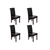 vidaXL Dining Chair | Set of 4 | Brown