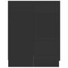 vidaXL Washing Machine Cabinet Black 71x71.5x91.5 cm