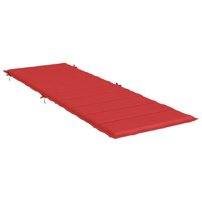 vidaXL Sun Lounger Cushion Red 186x58x3cm Oxford Fabric