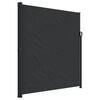 vidaXL Retractable Side Awning Black 220x600 cm