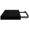 vidaXL Floating Wall Shelves 2 pcs Black 40x23x3.8 cm MDF