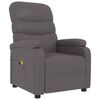 vidaXL Massage Chair Grey Faux Leather