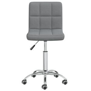 vidaXL Swivel Dining Chair Light Grey Fabric