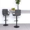 vidaXL Bar Stools 2 pcs Dark Grey Velvet