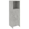 vidaXL 3 Piece Bathroom Furniture Set Concrete Grey Engineered Wood