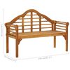 vidaXL Garden Queen Bench with Cushion 135 cm Solid Acacia Wood
