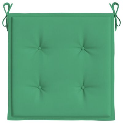 vidaXL Garden Chair Cushions 6 pcs Green 40x40x3 cm Oxford Fabric