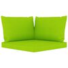 vidaXL 6 Piece Garden Lounge Set with Bright Green Cushions