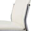 vidaXL Dining Chairs 4 pcs White Faux Leather