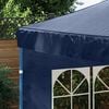 vidaXL Partytent Sidewall 2 pcs with Window PE Blue
