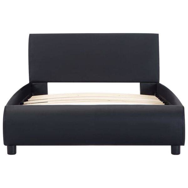 vidaXL Bed Frame with LED without Mattress Black 100x200 cm
