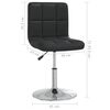 vidaXL Bar Stool Black Faux Leather