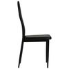 vidaXL Dining Chairs 4 pcs Black Faux Leather