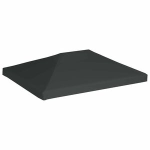 vidaXL Gazebo Top Cover 310 g/m&sup2; 4x3 m Grey