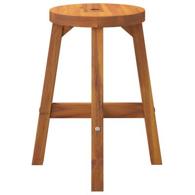 vidaXL Stool Brown 38x38x45 cm Round Solid Wood Acacia